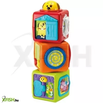 winfun állatos kockák toronyépítő bébijáték