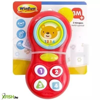winfun maci zenélő bébi mobiltelefon