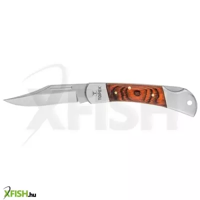 Neotools kés, összecsukható kés retesszel, 7, 5cm penge, fa markolat