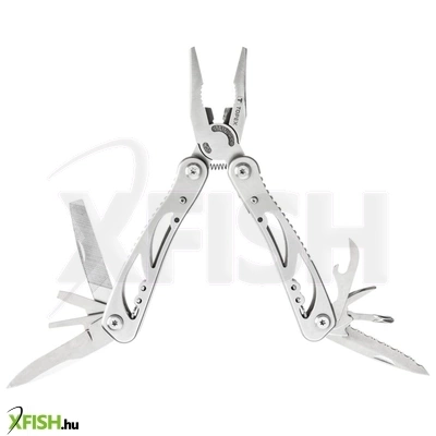 Neotools multifunkciós szerszám, 9 funkció, silver, súly 222 g, nyitva/összecsukva 165mm/105mm