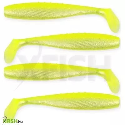 reiva flat minnow shad gumihal sárga ezüst 10cm 4db/csomag