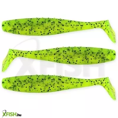 Reiva Flat Minnow Shad Gumihal Zöld Flitter 12,5cm 3db/csomag