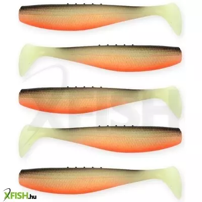 Reiva Flat Minnow Shad Gumihal Fehér Fekete Piros 7,5cm 5db/csomag