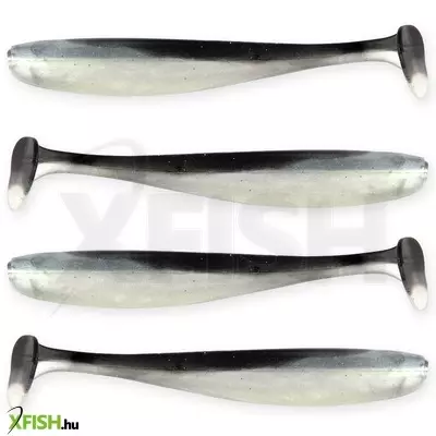 Reiva Flash Shad Gumihal Fekete Ezüst Flitter 10cm 4,9g 4db/csomag