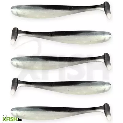 Reiva Flash Shad Gumihal Fekete Ezüst Flitter 7,5cm 2,26g 5db/csomag
