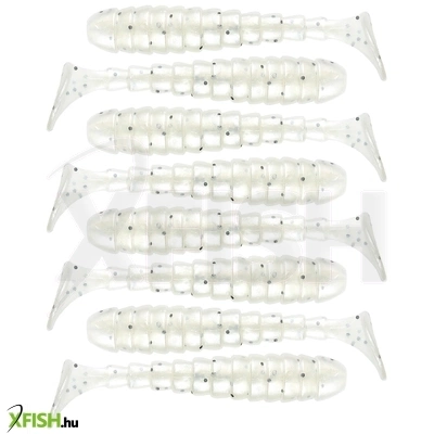 Reiva Stream Shad Gumihal Pearl White Dots 8cm 5.9g 8db/csomag