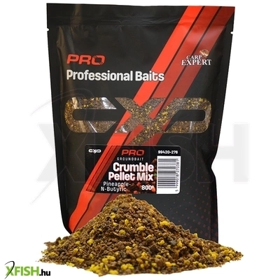 Carp Expert Pro Groundbait Roppantott Pellet Mix Ananász Vajsav 800g