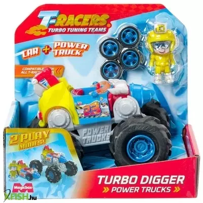 Magicbox t-racers 2az1-ben szuperterepjáró figurával szorti
