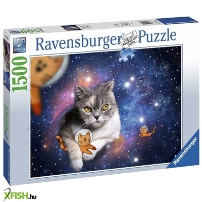 ravensburger puzzle 1500 db - macskák az űrben