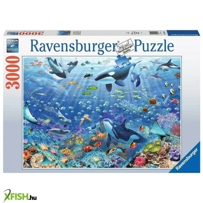 Ravensburger puzzle 3000 db - színes víz alatti szórakozás