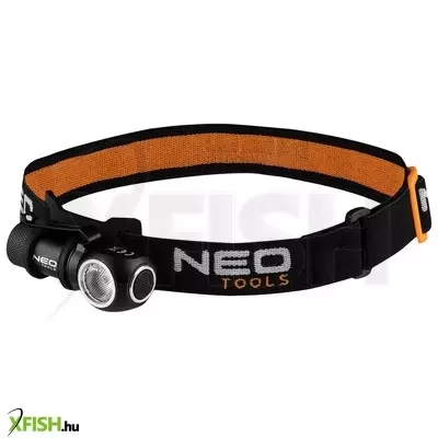 Neotools fejlámpa + zseblámpa 2az1-ben, tölthető 600lum USB magnetic charging creexpg3 led, 6w