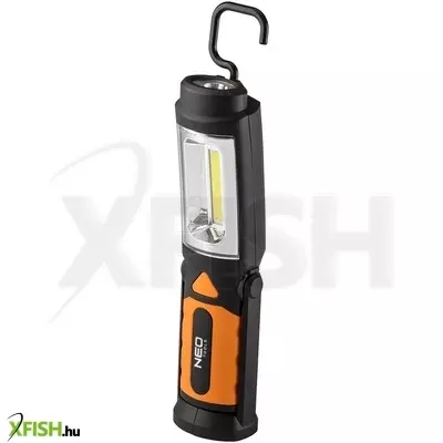 Neotools műhelylámpa, elemes 3xaa, 300 lum cob led, 2az1-ben