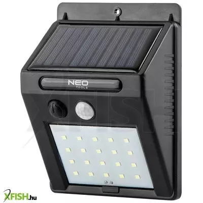 Neotools napelemes fali reflektor 20 smd LED 200lum, mozgásérzékelő