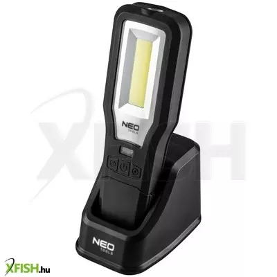 Neotools akkus műhely-vizsgálólámpa, tölthető, 550lum cob led, 10w