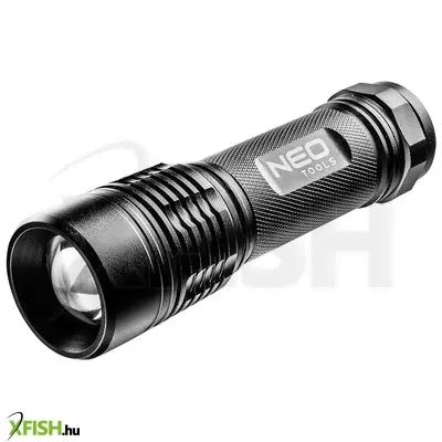 Neotools alumínium zseblámpa 200 lum, fókuszálható, ipx7, 3xaaa