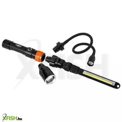 Neotools akkus 3az1-ben vizsgálólámpa, tölthető, 350lum cob led, 3w, ip44