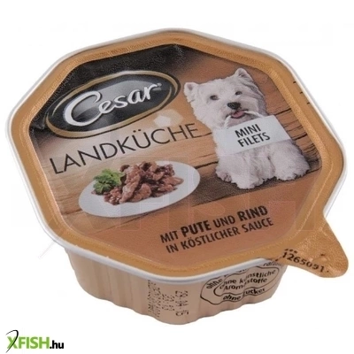 Cesar Nedves Kutya Eledel Pulyka Marha 150g 14db/csomag