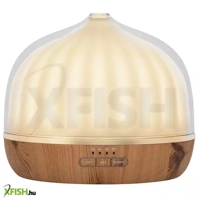 Home ad 500 aromadiffúzor, ultrahangos hidegpárásító, 500 ml kapacitás, önállóan is használható világítás, melegfehér fény, tartozék hálózati adapter