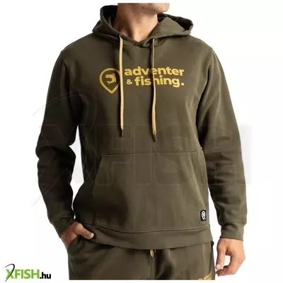 Adventer Cotton Hoodie Pulóver Khaki M