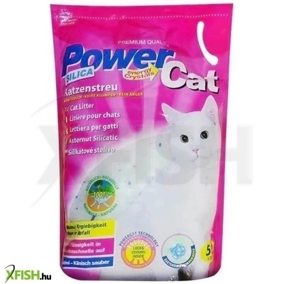 Powercat Szilika Gél Alapú Macskaalom Illatmentes 3.8 Literes