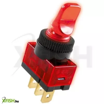 Use home ak 01 világítós billenőkapcsoló, 1 áramkör - 2 állás, 12 v, piros