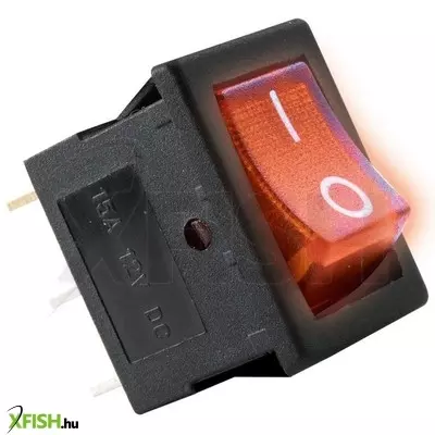 Use home akv 01 világítós billenőkapcsoló, 1 áramkör - 2 állás, 12 v, piros, szögletes