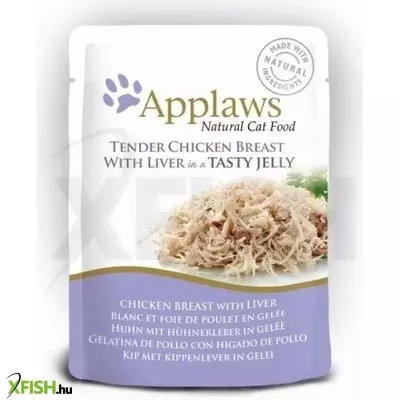 Applaws cat tasakos csirkehús májjal zselében, 70g, 16 db/csomag