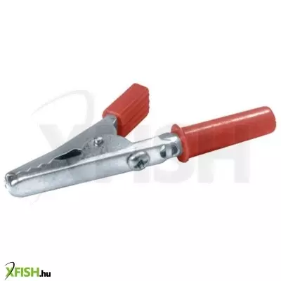 Use home alc 4/bk aligátorcsipesz banánhüvellyel, szigetelt, csavarozható, 65mm, piros