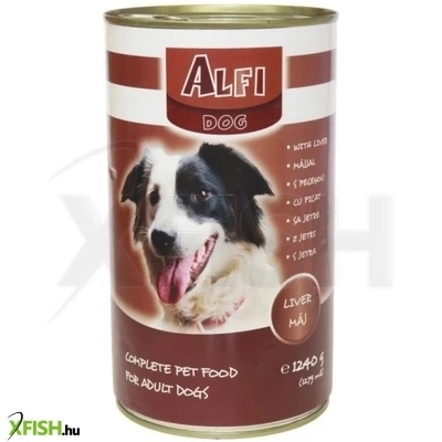 alfi dog konzerv nedves eledel kutyák részére májas 1240g, 12 db/csomag