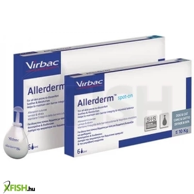 Allerderm Spot On Elősködők Ellen Kutyák Macskák Részére 6x2ml 10Kg Alatt
