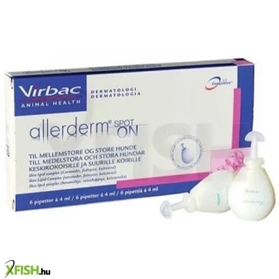 Allerderm Spot On Elősködők Ellen Kutyák Részére 6x4ml 10Kg Felett
