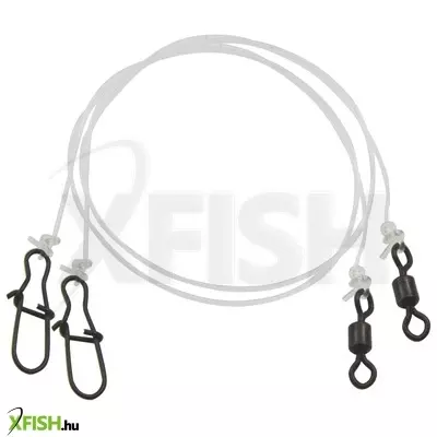 mistrall fluorocarbon előke 25 cm 0,65 mm 25 kg 2 db/csomag