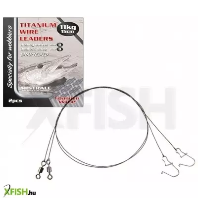 Mistrall Kretlik Rablóhalas Drótelőke 25cm 10,0Kg 2db/csomag