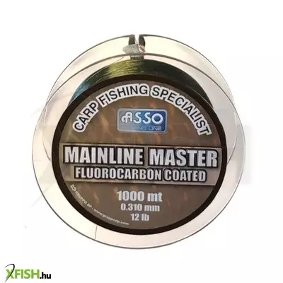 Asso Carp Mainline Master Fluorocarbon Pontyozó Zsinór 1000M 0,28