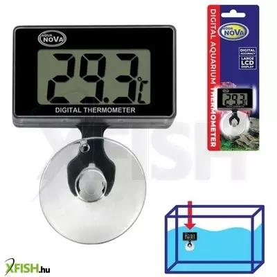 aqua nova lcd kijelzős akváriumi hőmérő