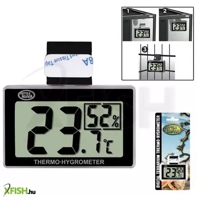 Reptile nova (aqua nova) reptile nova digitális hőmérő és páramérő terráriumba
