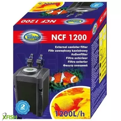 Aqua nova ncf-1200 akváriumi külső szűrő 1200l/h