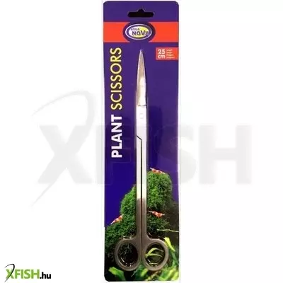 Aqua nova akváriumi növényvágó olló fém 25cm