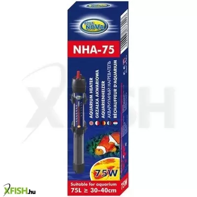 Aqua nova automata akvárium fűtő 75w