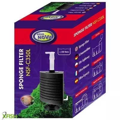 Aqua nova nsf-c350l álló akváriumi szivacsszűrő sarokba