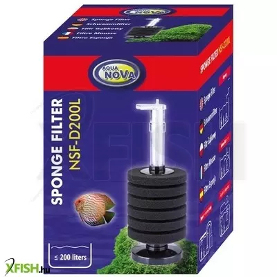 Aqua nova nsf-d200l álló akváriumi szivacsszűrő