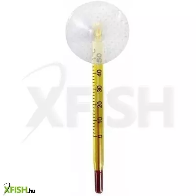 Aqua nova hőmérő üveg sárga - nano akváriumba