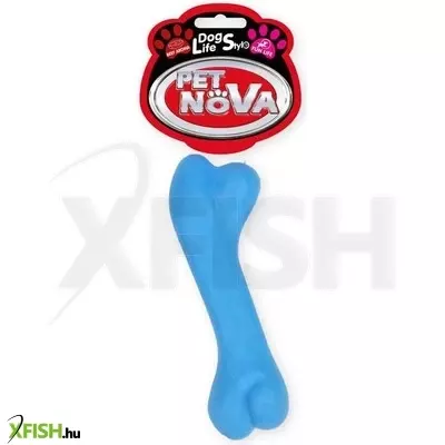 pet nova (aqua nova) pet nova kutyajáték - tpr gumi csont 12cm (kék)