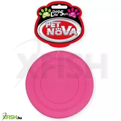 Pet nova (aqua nova) pet nova kutyajáték - tpr gumi frizbi 18cm (rózsaszín)