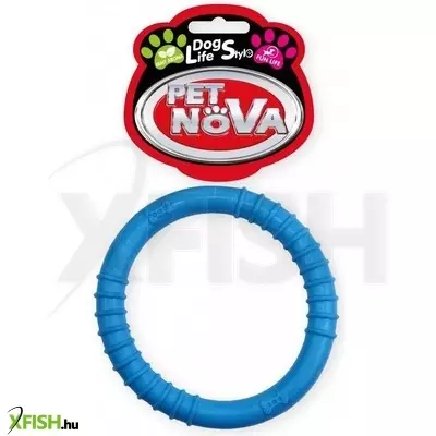 Pet nova (aqua nova) pet nova kutyajáték - aromás gumikarika 10cm (kék)