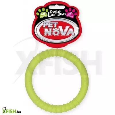 Pet nova (aqua nova) pet nova kutyajáték - aromás gumikarika 10cm (sárga)