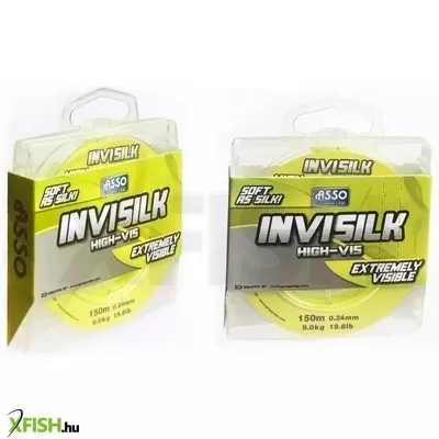 Asso Invisilk távdobó zsinór 150M 0,24 Sárga