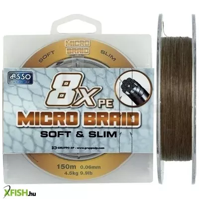 Asso Micro Braid 8X Fonott Zsinór 150M 0,20