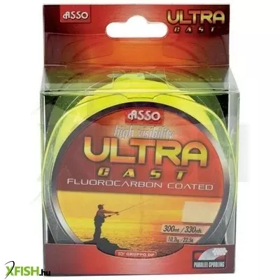 Asso Ultra Cast Fluorkarbon Bevonatú Távdobó Zsinór 300M 0,30 S