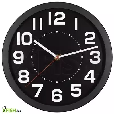 Home awc250bk fali óra, üveg előlap, kontrasztos, jól leolvasható számlap, 1xaa elem tápellátás, átmérő 250mm